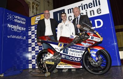 Moto3, presentato lo Snipers Team. Fenati carico: “Ho spalato tonnellate di neve”