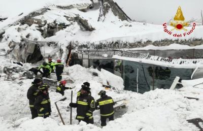 Slavina hotel Rigopiano: non ci sono più dispersi, 29 in totale le vittime