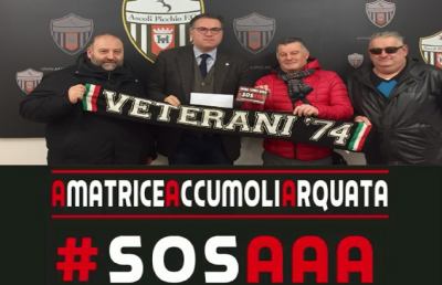 Ascoli Picchio, ''Veterani 74'' offrono 500 euro per il progetto #SOSAAA