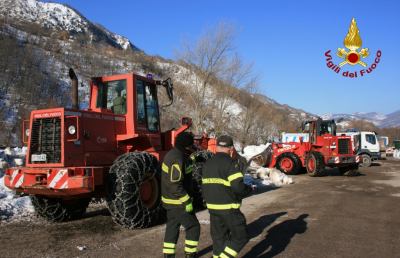 Pescara del Tronto, lavori nell'area dove saranno posizionate casette in legno