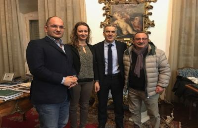 Terremoto, importante donazione contrade Siena per centro ricreativo ad Arquata