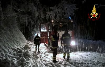 Vigili del fuoco Ascoli Piceno, bilancio di un'emergenza neve dai contorni eccezionali
