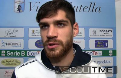 Virtus Entella, Pecorini: ''Ad Ascoli lascio tanti amici e una città che ho nel cuore''