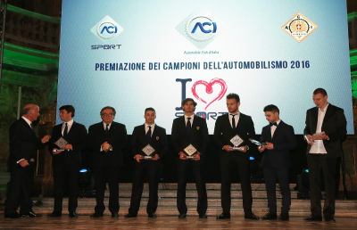 Reggia di Caserta, premiati i Campioni Italiani di Automobilismo 2016