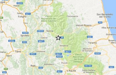 Terremoto, avvertita anche nell'Ascolano scossa vicina a magnitudo 4