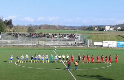 Monticelli-Fermana 2-3, i canarini di Destro fanno festa dopo una sfida spettacolare