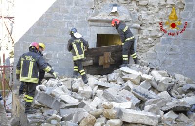 Vigili del fuoco Ascoli, recupero opere d’arte a Rigo di Montegallo