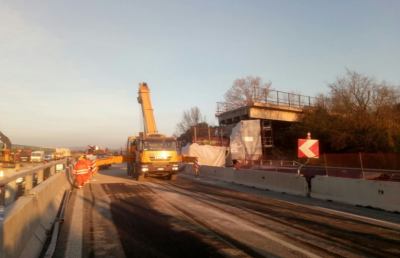 Crollo ponte, riaperta carreggiata sud autostrada A14 in direzione Pescara