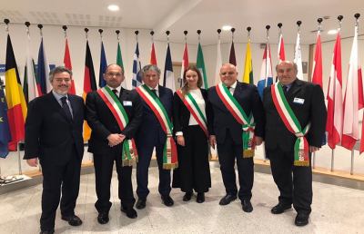 Ascoli Piceno, Castelli a Bruxelles: ''Qui per difendere i nostri territori colpiti da sisma''