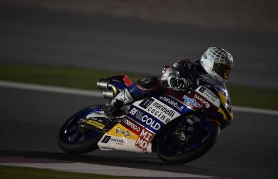 Moto3, prove ufficiali annullate per maltempo. Fenati scatta dalla prima fila in Qatar