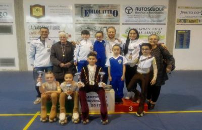 Pattinaggio artistico, i Diavoli Verde Rosa si laureano campioni provinciali 2017
