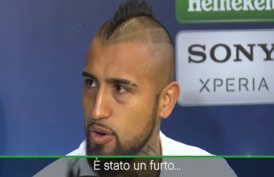 Real Madrid-Bayern Monaco 4-2, la rabbia di Vidal: ''E' stato un furto...''
