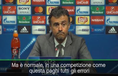 Barcellona-Juventus 0-0, Luis Enrique: “Ricorderò per molto tempo la sconfitta di Torino”