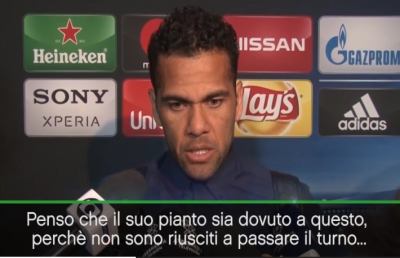 Barcellona-Juventus 0-0, Dani Alves: ''Neymar? Capisco il suo pianto...''