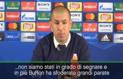 Monaco-Juventus 0-2, Jardim: ''Le parate di Buffon hanno fatto la differenza''