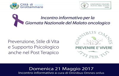 Grottammare: ''Giornata Nazionale del Malato Oncologico'', un incontro sulla prevenzione