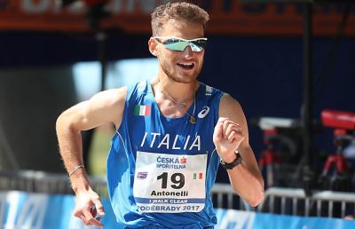 Atletica leggera, il marciatore marchigiano Antonelli ai Campionati Mondiali di Londra