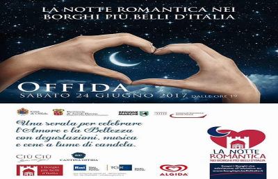Offida, il 24 giugno torna l'appuntamento con la ''Notte Romantica''