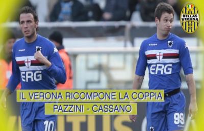 Hellas Verona da sogno con la coppia gol formata da Pazzini e Cassano