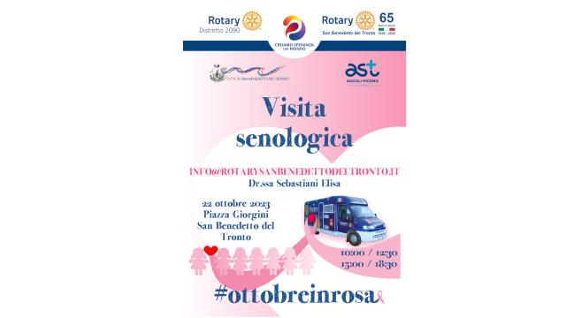 Prevenzione tumore al seno, centinaia di richieste al Rotary Club di San Benedetto del Tronto