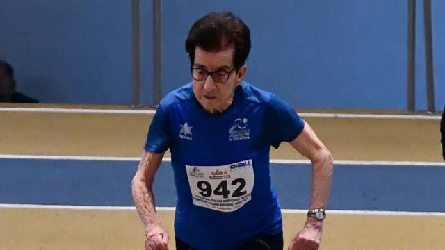 Campionati italiani master indoor ad Ancona, Emma Mazzenga è la novantenne più veloce del mondo