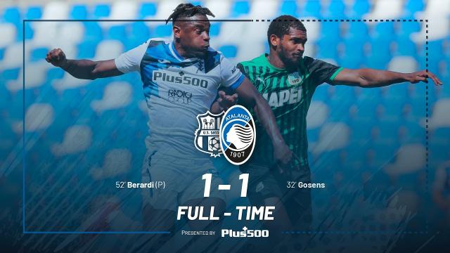 Sassuolo-Atalanta 1-1, highlights