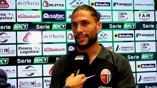 Ascoli-Feralpisalò 3-0, la voce di Mendes in zona mista: “Atteggiamento giusto, per vincere bisogna correre”