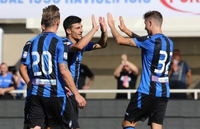 Orsolini subito in gol in rovesciata nel primo test stagionale dell'Atalanta