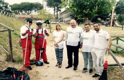 Ascoli Piceno, effettuato intervento pulizia area verde ex Tirassegno a Porta Romana