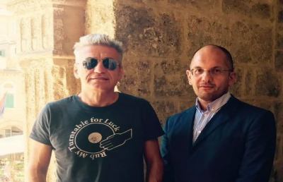 Ligabue ad Ascoli per girare film ''Made in Italy''. Castelli: “Parole d'elogio per nostra città”