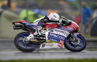 Moto3, a Brno prime prove libere sul bagnato per Fenati: ''Giornata positiva''