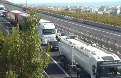 A14, chiuso tratto tra San Benedetto del Tronto e Val Vibrata per incidente