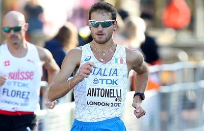 Mondiali atletica, il marciatore marchigiano Antonelli costretto al ritiro