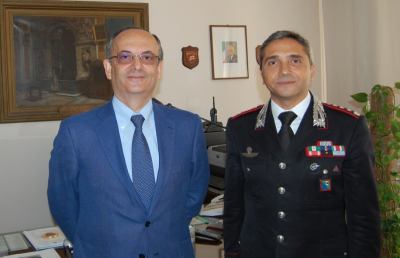 Questura Ascoli, visita ufficiale del comandante provinciale dei Carabinieri La Volla