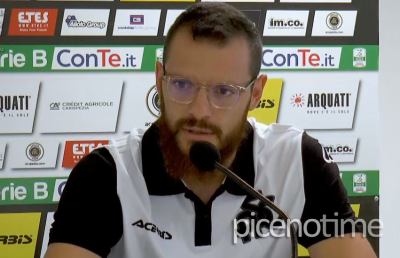Ascoli Picchio, la prima conferenza stampa a La Spezia dell'ex capitano Giorgi