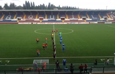 L'Aquila-Monticelli 2-1, ascolani beffati nel finale dopo essere rimasti in nove