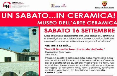 Musei Civici di Ascoli Piceno, una giornata dedicata all'arte della ceramica