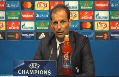Barcellona-Juventus 3-0, Allegri: ''Messi? Se lo lasci fare ti castiga...''