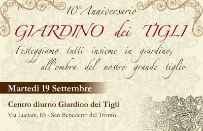 San Benedetto: alzheimer, dieci anni di attività del Giardino dei Tigli