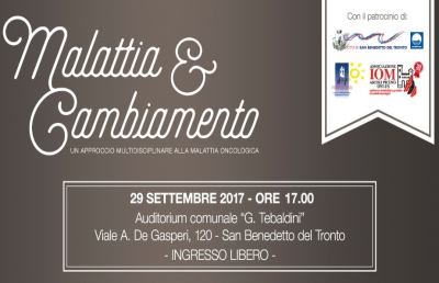 San Benedetto, convegno “Malattia e cambiamento: un approccio multidisciplinare alla malattia oncologica”