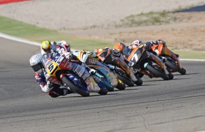 Fenati solo decimo ad Aragon, vince Mir che mette le mani sul Mondiale Moto3