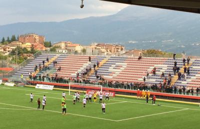 L'Aquila-Olympia Agnonese 2-1, highlights e voci Battistini-Bucci