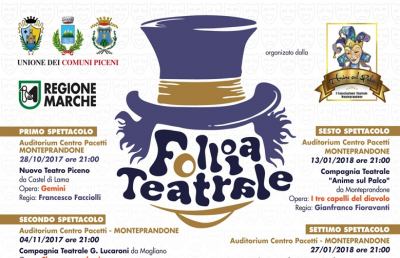 Monteprandone, Monsampolo e Acquaviva: al via stagione teatrale dell’Unione Comuni Piceni 