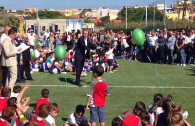 Riparte il calcio a Lampedusa, Lega B e B Solidale inaugurano il nuovo campo