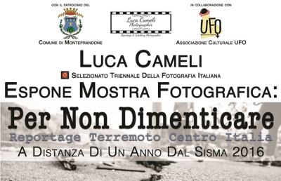 Monteprandone, mostra fotografica “Per non dimenticare” con le istantanee del terremoto