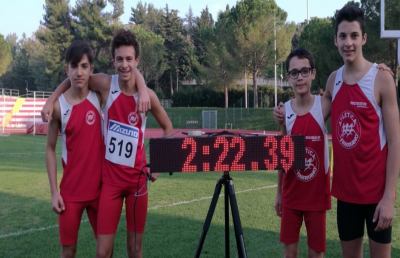 Atletica leggera, tutti i vincitori dei Campionati regionali giovanili di staffette
