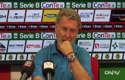 Ternana-Ascoli 1-1, la voce senza peli sulla lingua di Pochesci in sala stampa