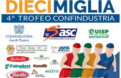 ''Diecimiglia'', ad Ascoli Piceno torna la gara podistica nelle zone industriali