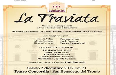 San Benedetto: ''La Traviata'' di Giuseppe Verdi nel cartellone natalizio 2017