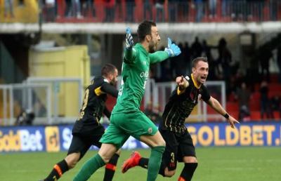 Brignoli nella storia del calcio italiano, prima di lui pochissimi portieri in gol! 